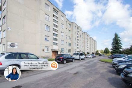 Parduodamas erdvus 2 kambarių butas Akmenės r., Ventoje, Žemaičių g. 47