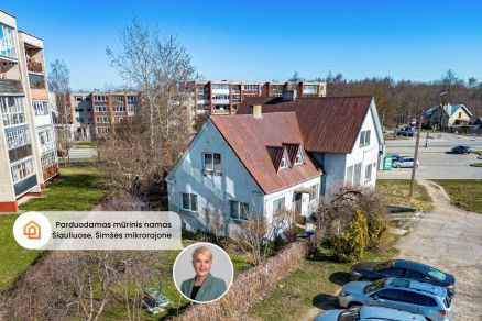 Parduodamas mūrinis namas su vienu garažu bei sklypo dalimi &Scaron;iauliuose, Vilkavi&scaron;kio g. 4