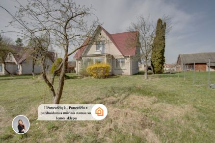 Parduodamas namas su 19 a. žemės sklypu Panevėžio r., Užunevėžio k.