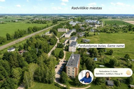 Parduodamas tvarkingas ir erdvus 2 kambarių butas Radvili&scaron;kio r., Kuti&scaron;kių k., Pu&scaron;ų g. 55