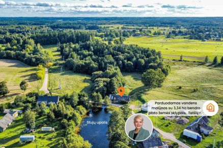 Parduodamas vandens malūnas su 3,34 ha bendro ploto sklypais Tel&scaron;ių r., Kuodžių k.