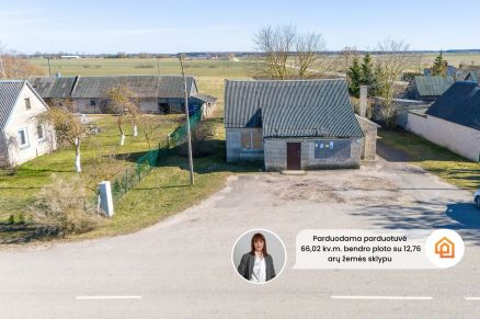 Parduodamos prekybinės paskirties komercinės patalpos, tinkamos nuomai arba nuosavam verslui adresu Mū&scaron;os g. 27, Mekių k., Joni&scaron;kio r.