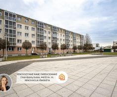 Pačiame Jonavos centre, RENOVUOTAME NAME, Ralio g.8, parduodamas 2 kambarių butas.