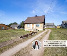 Parduodama sodyba Kelmės r., Grimzių k. 43 su mūriniu 60,69 kv.m. namu ir 25 arų sklypu