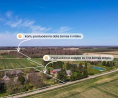 Parduodama sodyba su 6,3 ha žemės ir brandžiu 2 ha mi&scaron;ku Tėvelių k., Skuodo r. sav.