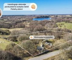 Parduodama sodyba vaizdingoje vietovėje su 4,40 ha sklypu Plungės r., Vydeikių k., Tėvi&scaron;kės g.
