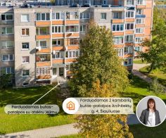 Parduodamas 2 kambarių butas arba patalpos su atskiru įėjimu Architektų g. 4, Šiauliai