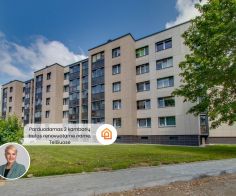 Parduodamas 2 kambarių butas Telšiuose, renovuotame name, šalia Masčio ežero, Kauno g. 11