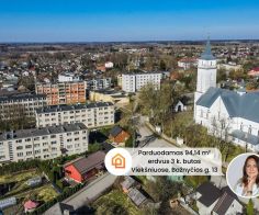 Parduodamas 3 kambarių butas Mažeikių r. sav., Viek&scaron;nių m., Bažnyčios g. 13