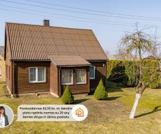 Parduodamas rąstinis gyvenamasis namas su 29 arų sklypu, Kelmės r. Kražių mstl., S.Dariaus ir S.Girėno g. 7