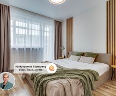 Parduodamas jaukus 3 kambarių butas miesto centre Šiauliuose, Dubijos g. 31.
