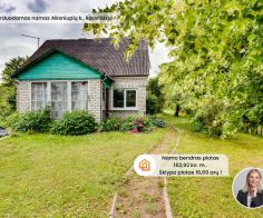 Parduodamas mūrinis namas su 16,69 arų žemės sklypu Alksniupių k., Radviliškio r.
