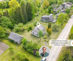 Parduodamas namas šalia tvenkinio Barstyčių miestelio centre, Sedos g. 8, Skuodo r.