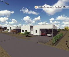 Parduodamas naujos statybos A+ klasės namas Reivyčių seniūnijoje, Reivų g., Mažeikių r.