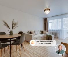 Parduodamas po kosmetinio remonto 3 kambarių butas Šiauliuose, Tilžės g. 38