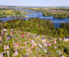 Parduodamas ekologiškas rąstinis sodo namas su molinių čerpių stogo danga SB „Žalieji gervėnai“ , Vyturių g. 28, Gervėnų k., Šiaulių r.