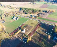 Prienų rajone, Žvyrynų k., šalia miško parduodamas mūrinis namas su 2,5 ha., žemės sklypu.